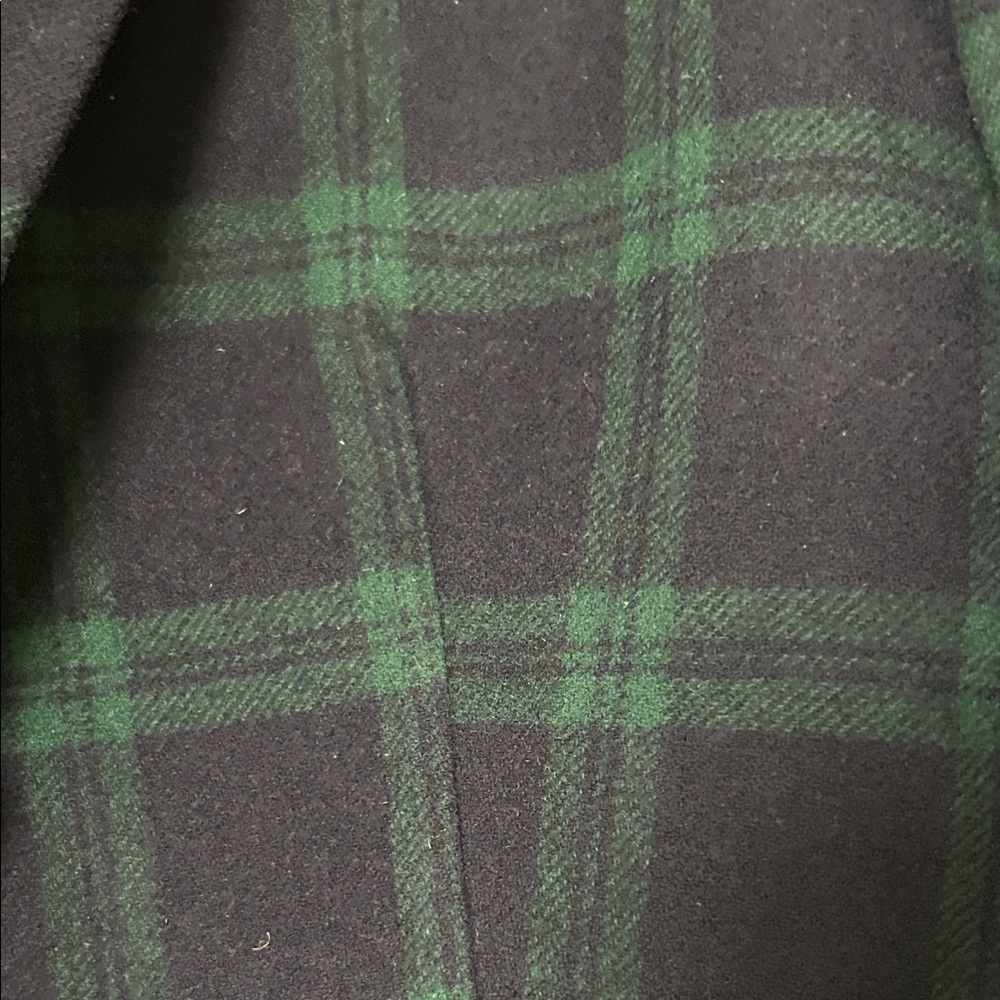 J. Crew Dark Green and Black Plaid Jacket - Picture 5 of 10